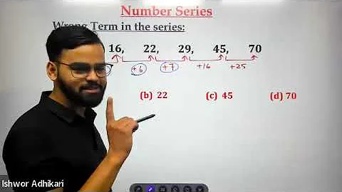 Number Series || IQ || Ishwor Adhikari Sir || 2081/03/04 ||