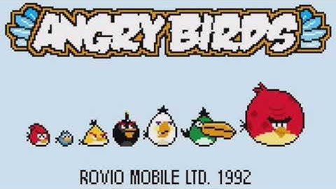 Angry Birds Official theme in 8-Bit