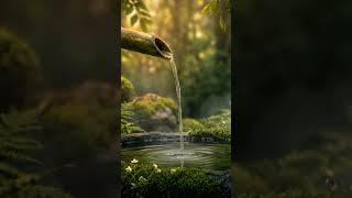 432Hz Bamboo Water Sounds 🌿 Quick Calm #shorts