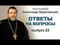 Ответы на вопросы. Протоиерей Александр Березовский. Выпуск 23