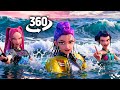 K-Pop Demon Hunters Survive a Thrilling Ocean Adventure 🌊 | 360° VR Animation