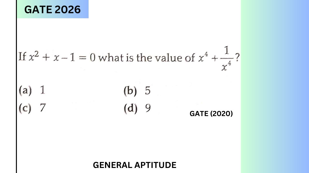GENERAL APTITUDE EXPECTED IMPORTANT QUESTION || GATE 2026 PREPARATION ...