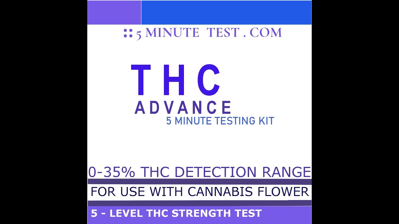 THC STRENGTH TEST KIT FOR CANNABIS FLOWER-5 MINUTE MULTI LEVEL RESULTS
