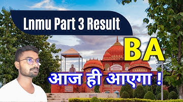 lnmu BA part 3 Result 2022