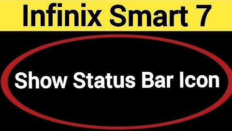 How to show status bar icon, Infinix Smart 7 status bar icon Kaise lagaen