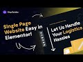 How to Create One Page Navigation in Elementor for Free? - King Addons for Elementor