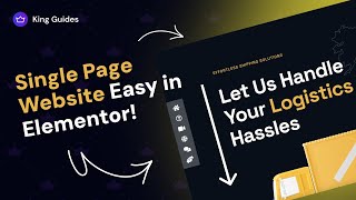How to Create One Page Navigation in Elementor for Free - King Addons for Elementor