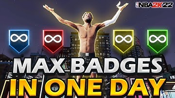 HOW TO GET ALL BADGES AND 99 OVERALL FAST IN NBA 2K22 NEXT GEN!