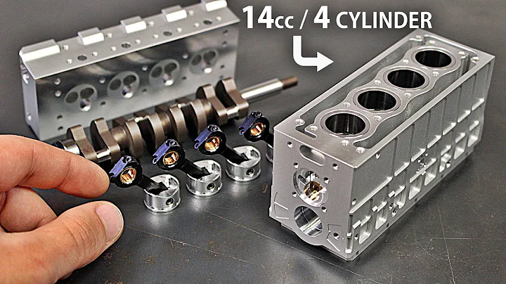 Assembling & Running a WORKING 4 Cylinder FOUR Stroke Model Engine - Toyan L400 Engine