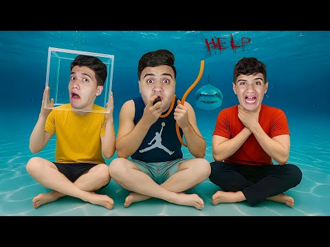 تحدي اخر شخص يتنفس في المسبح يربح 50 000