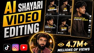 Ai Shayari Reels Editing | Ai Se Shayari Video Kaise Banaye | How To Create AiShayari Reels Junaid_ screenshot 3
