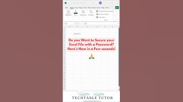 Lock Your Excel File in Seconds! 🔐 | Quick Password Protection Trick #excel #excelshorts