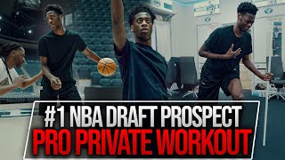 AJ Dybantsa PRO Private Workout Mid Season At BYU Before League.. #1 Draft Prospect BTS