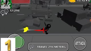 El apocalipsis zombie ha comenzado. Stickman Killing Zombie 3D - Ep #1. screenshot 1