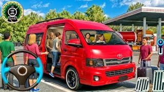 トヨタ ハイエースの新ゲーム - コーチ シティ バン ドライビング シミュレーター 2026: ミニバス シム 3D - Android ゲームプレイ screenshot 5
