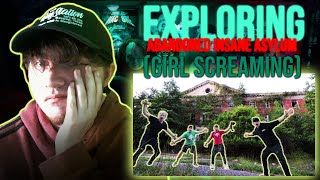 EXPLORING ABANDONED INSANE ASYLUM (Girl SCREAMS) | SAM AND COLBY REACTION