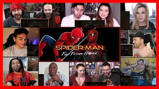 Spider Man: Far From Home - Official Trailer (2019) reactions mashup