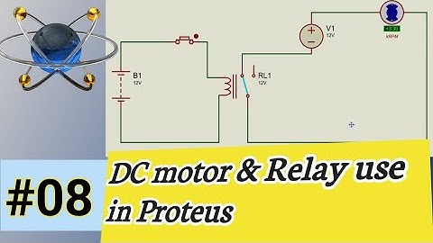 How to use DC motor in Proteus |DC fan in Proteus | Proteus tutorial |Using relay in Proteus | Relay