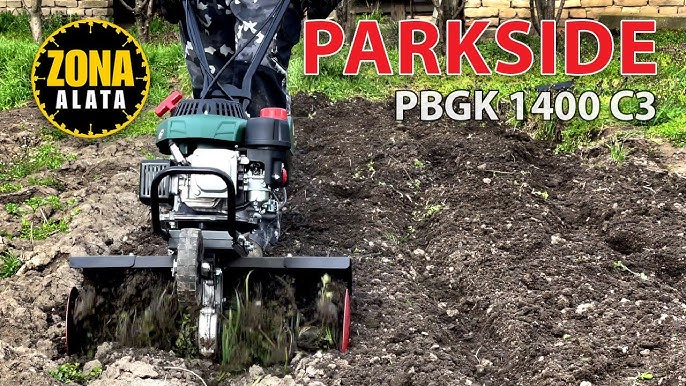 Parkside Tiller PGK 1400 A1 Unboxing and Testing - YouTube