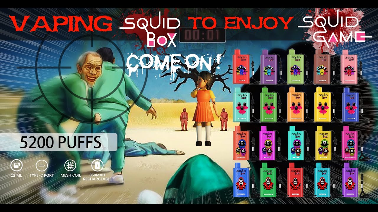 RandM Squid Box 5200 Puffs Disposable Vape