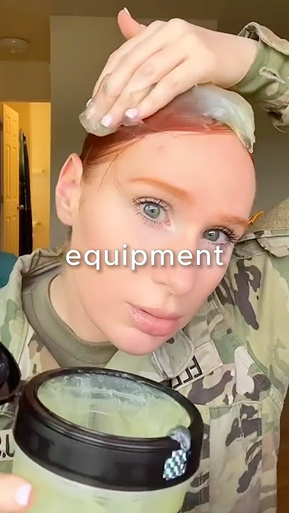Why do female soldiers use so much hair gel? 🤔