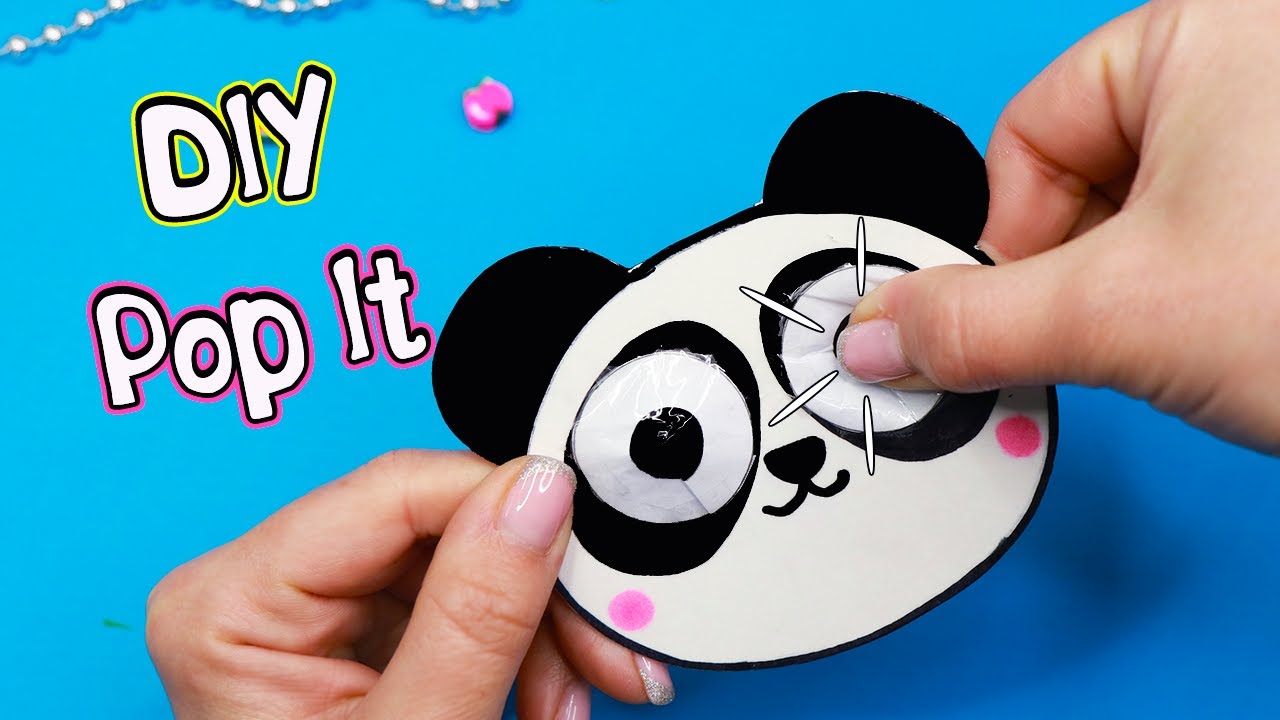 DIY Pop It своими руками из бумаги! Антистресс игрушка Панда