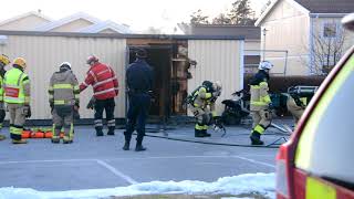 2018-03-17 Brand  i garage i Jörlanda