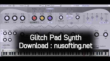 Happy Arpeggio with Glitch Pad [Waveshaping Synth] (half showcase/half tutorial - no talk)