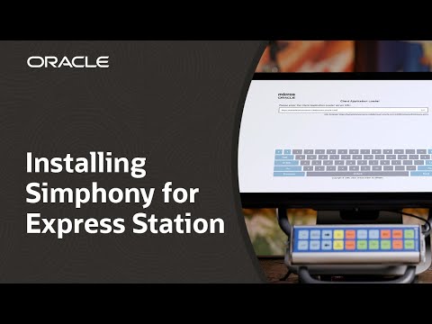 Install Simphony on the Oracle MICROS Express Station 400
