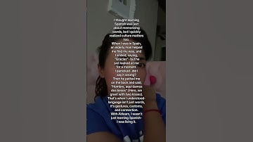 Learning Spanish isn’t just about words, it’s about culture. Airlearn helped me understand both.