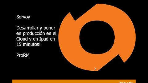 Servoy: Desarrollar y poner en producción en el Cloud en 15 minutos