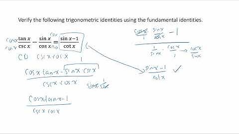 [SL]Verifying Trigonometric Identities Part 4
