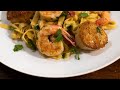 Homemade Pasta With Seared Shrimp and Scallops in a Lemon, Garlic, Butter, White Wine Sauce