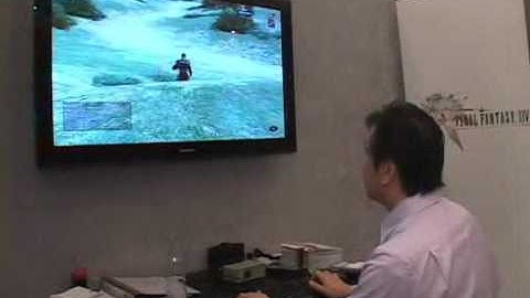 Final Fantasy 14 GamesCom 09 Tanaka Playing FFXIV