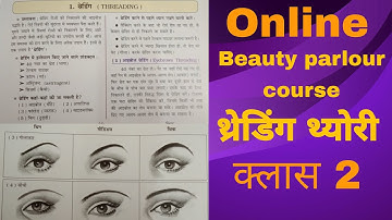 Threading theory in hindi ll How to do eyebrow theory ll Professional beautician course