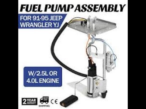 95 YJ Fuel pump Replacement - YouTube