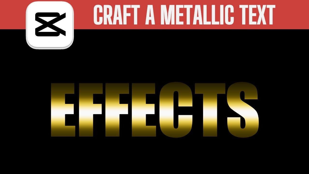 CapCut PC Tutorial: Crafting a Metallic Text Effect with Highlight ...