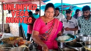 Hyderabad Famous Anuradha Aunty serves Best Roadside Meals | Veg-70/- Nonveg -100/- | Ramlivinglife