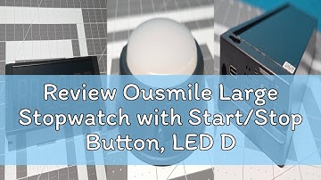 Review Ousmile Large Stopwatch with Start/Stop Button, LED Digital Timer with Remote, Countdown Cloc