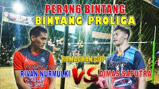 voli tarkam Paling seru  RIVAN NURMULKI VS DIMAS SAPUTRA - Spike keras Rivan membuat dimas kualahan