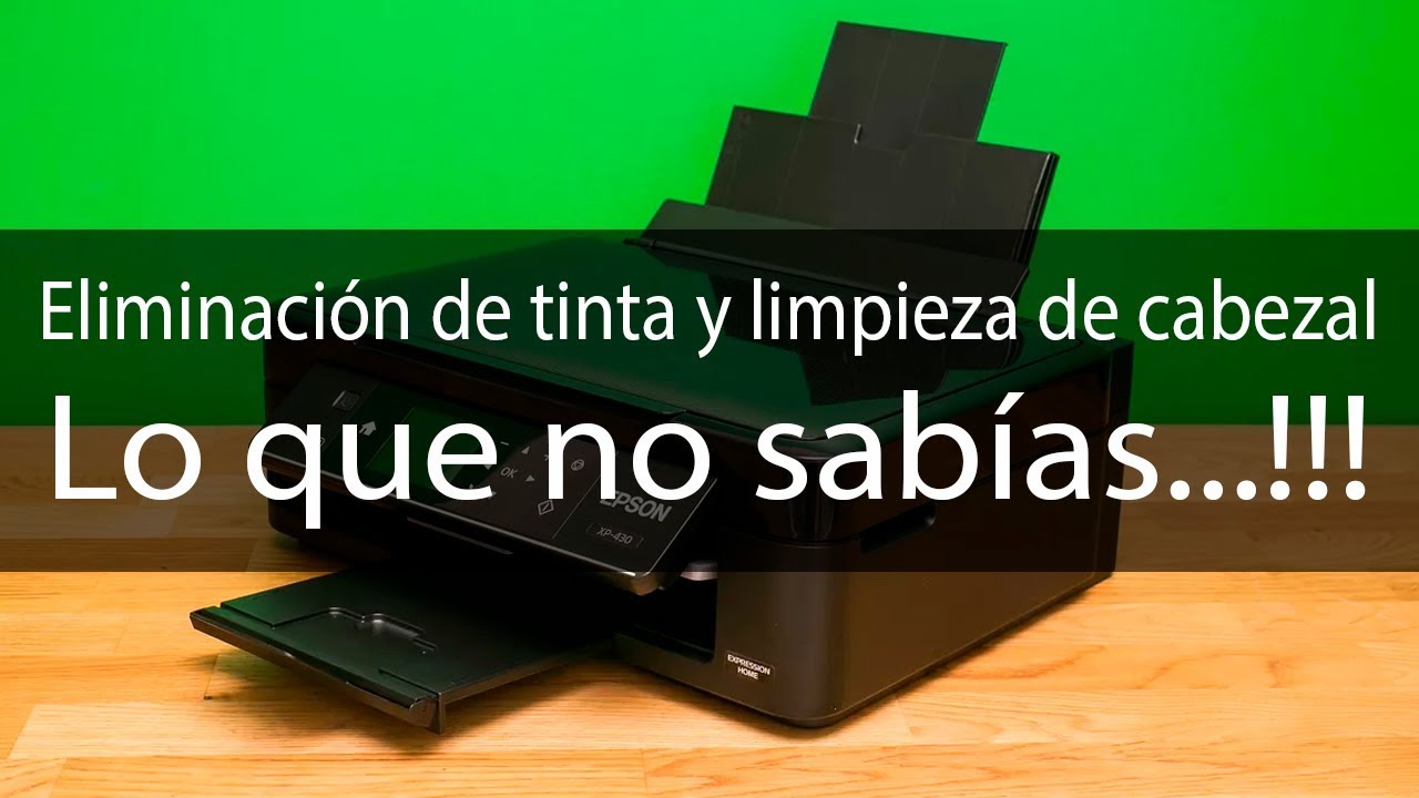 ✓ Epson 🚨 La eliminación de tinta y la limpieza del cabezal 🚨 - YouTube