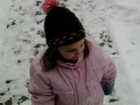 Adelle playing in the snow...Como/Fron...