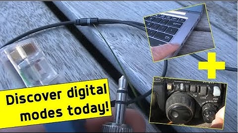 Quick and dirty laptop - transceiver interface cable for digital modes