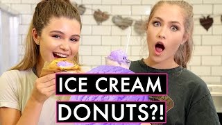 MEL JOY & OLIVIA JADE DIY ICE CREAM SANDWICH DONUTS! | LA Made w/ Olivia Jade