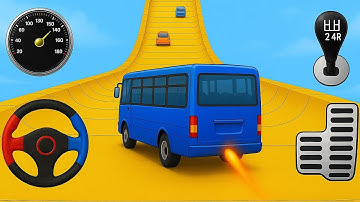 Crazy Bus Mega Ramp Impossible Racing 3D - Bus Stunts Impossible Tracks - Android GamePlay #3