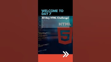 Day 7: Unlock the Power of HTML Tables in Minutes! | 30-Day HTML Challenge #education #viralvideo