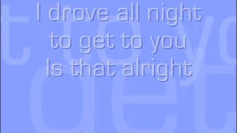 Celine Dion - I Drove All Night (Lyrics)