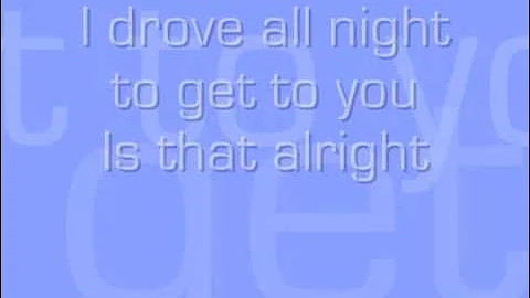 Celine Dion - I Drove All Night (Lyrics)