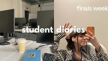 aesthetic finals week | interior architecture student vlog, study at uni + lunch break