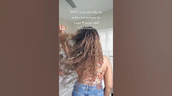🤍extensions on 9 year old microlocs🤍 #microlocs #microlocextensions #sisterlocks